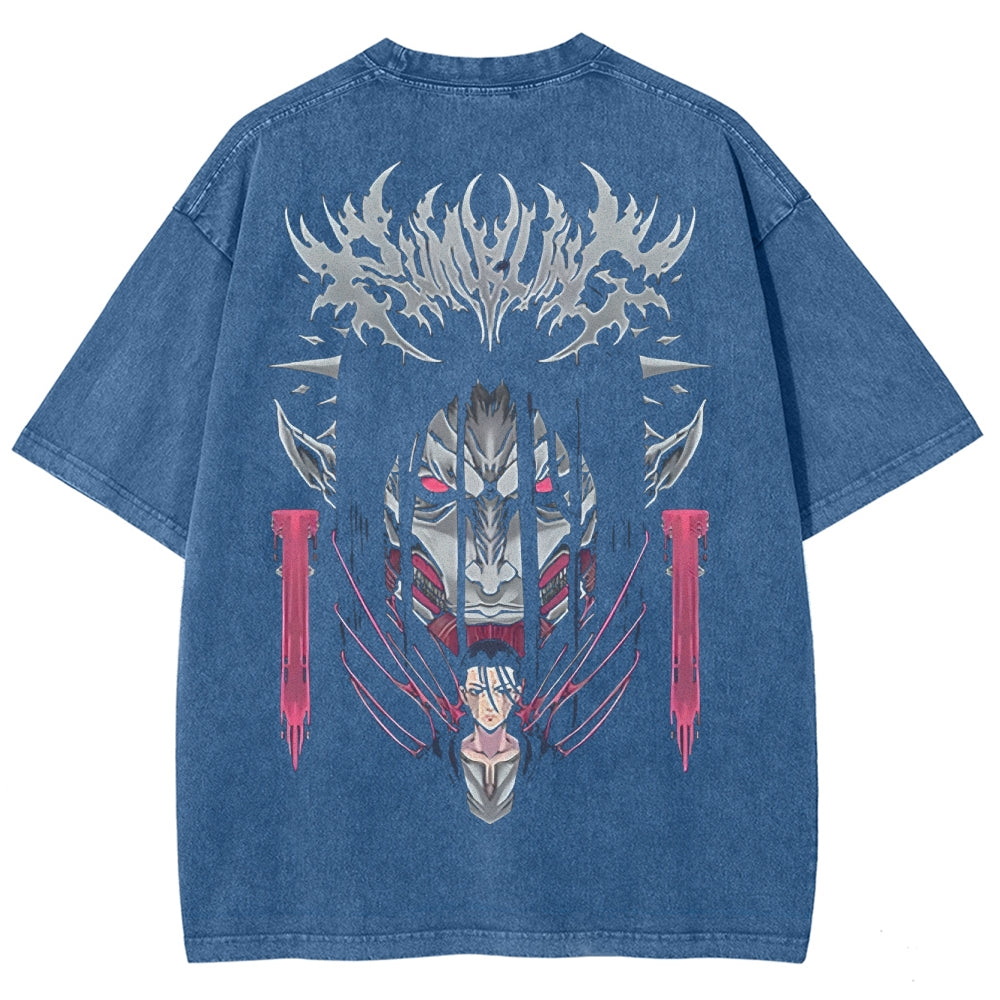 Attack On Titan Unisex Fit Washed T-Shirt 2503000041