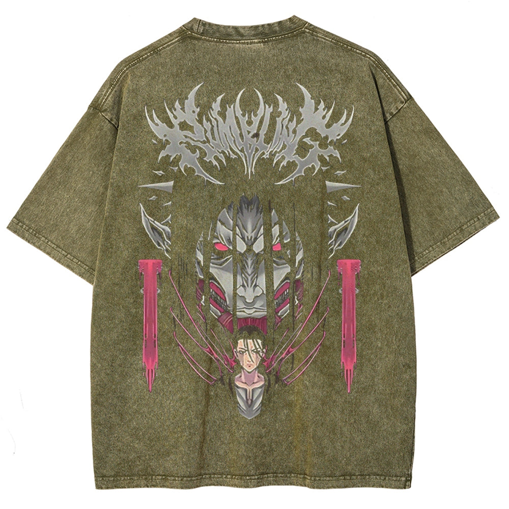 Attack On Titan Unisex Fit Washed T-Shirt 2503000041