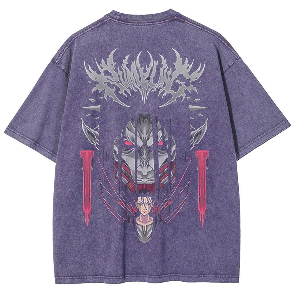 Attack On Titan Unisex Fit Washed T-Shirt 2503000041