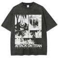 Attack On Titan Unisex Fit Washed T-Shirt 2503000046