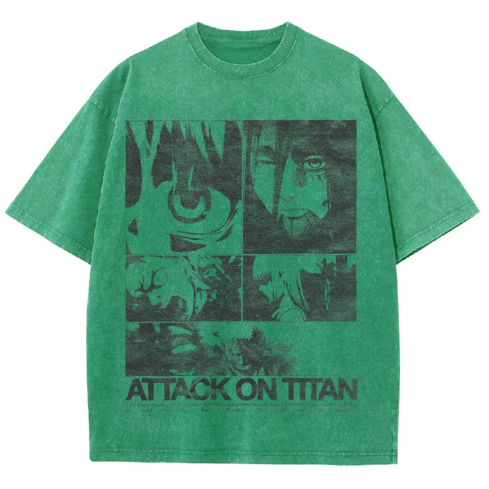 Attack On Titan Unisex Fit Washed T-Shirt 2503000046