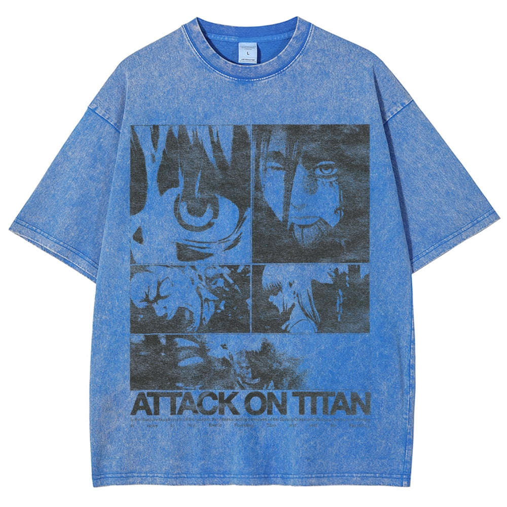 Attack On Titan Unisex Fit Washed T-Shirt 2503000046