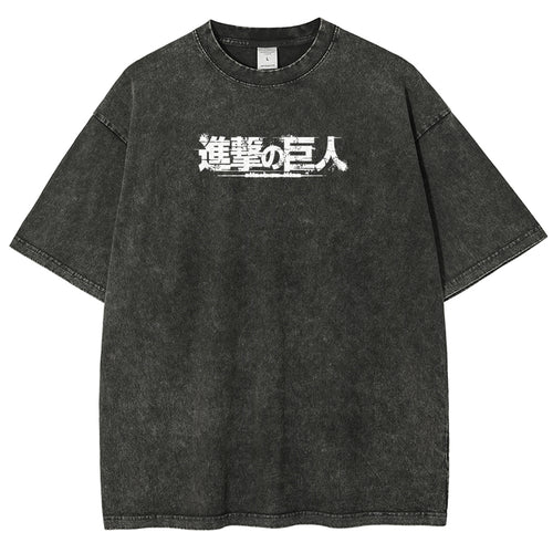 Attack On Titan Unisex Fit Washed T-Shirt 2503000052