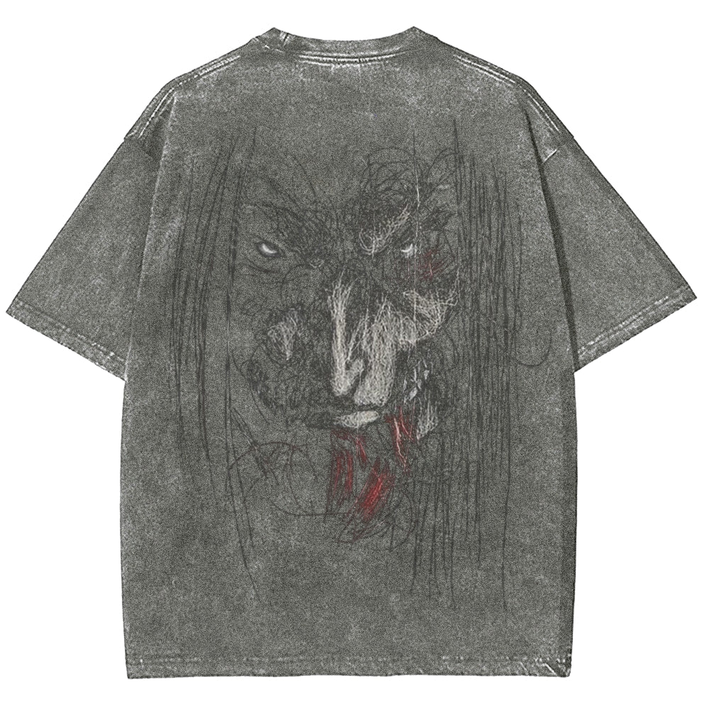 Attack On Titan Unisex Fit Washed T-Shirt 2503000052