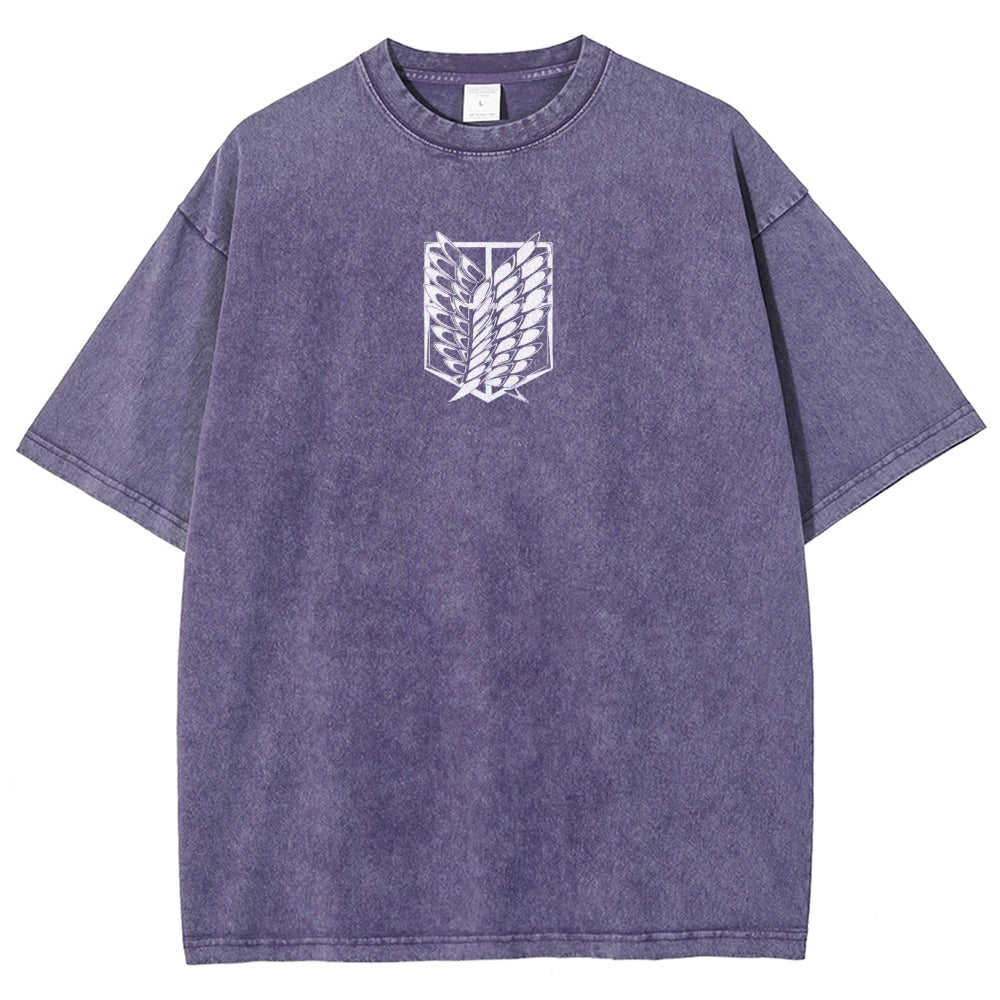 Attack On Titan Unisex Fit Washed T-Shirt 2503000069