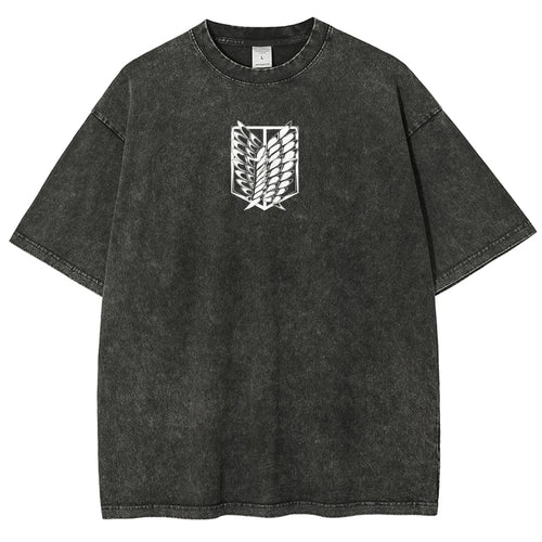 Attack On Titan Unisex Fit Washed T-Shirt 2503000071