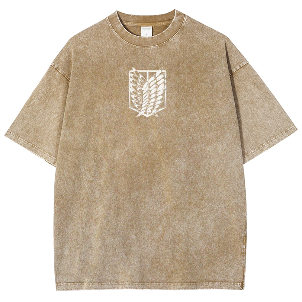 Attack On Titan Unisex Fit Washed T-Shirt 2503000071