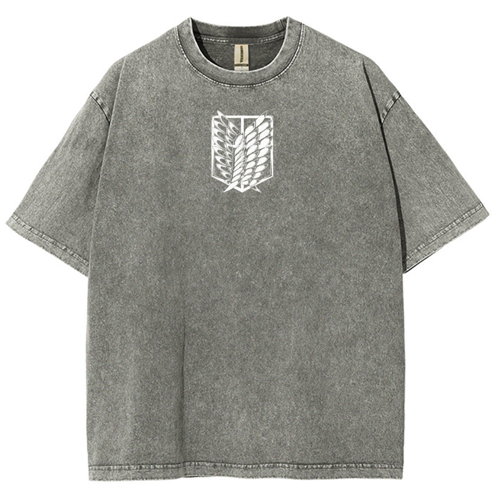 Attack On Titan Unisex Fit Washed T-Shirt 2503000071