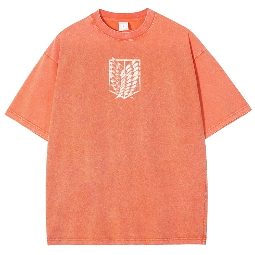 Attack On Titan Unisex Fit Washed T-Shirt 2503000071