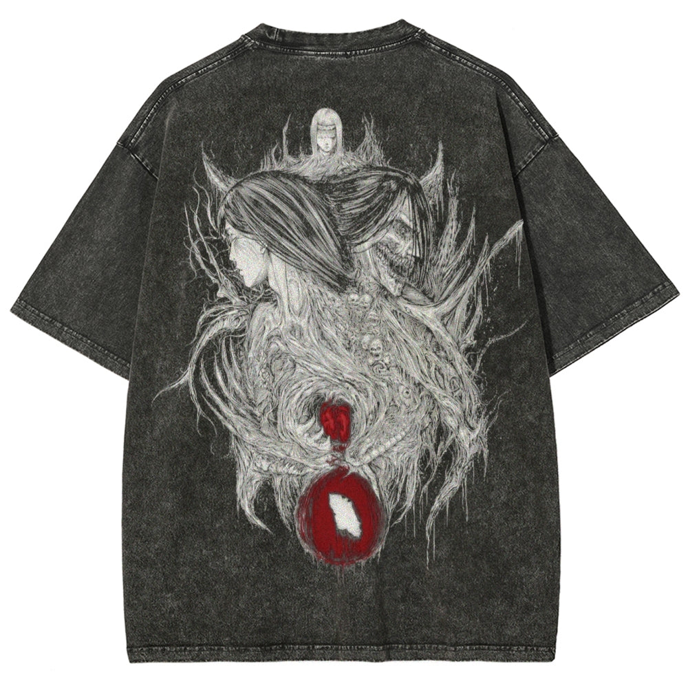Attack On Titan Unisex Fit Washed T-Shirt 2503000078