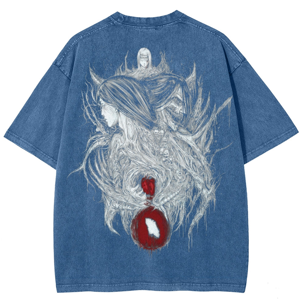 Attack On Titan Unisex Fit Washed T-Shirt 2503000078