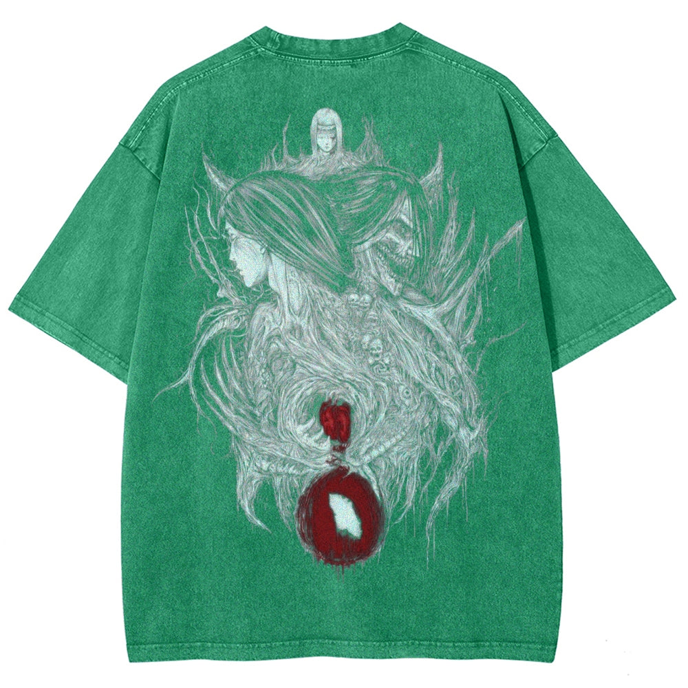 Attack On Titan Unisex Fit Washed T-Shirt 2503000078