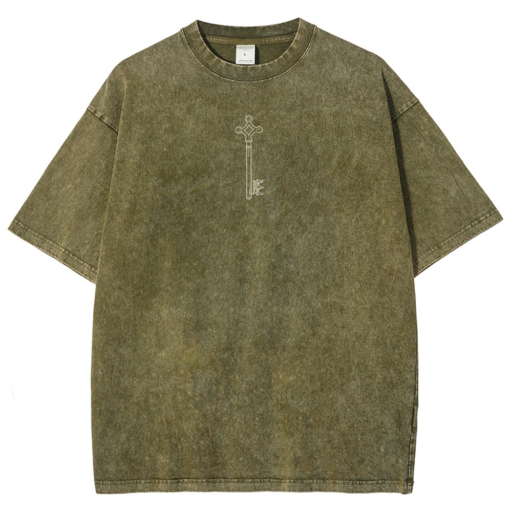 Attack On Titan Unisex Fit Washed T-Shirt 2503000078