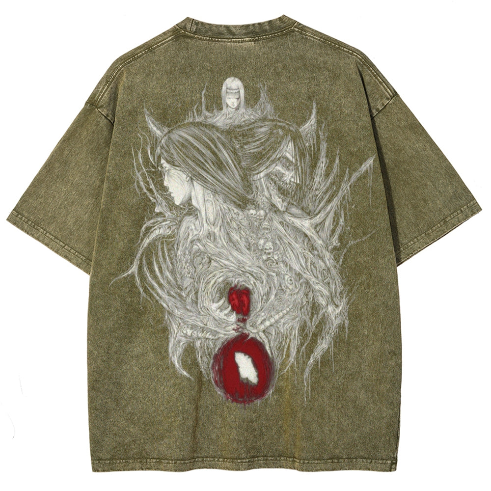 Attack On Titan Unisex Fit Washed T-Shirt 2503000078