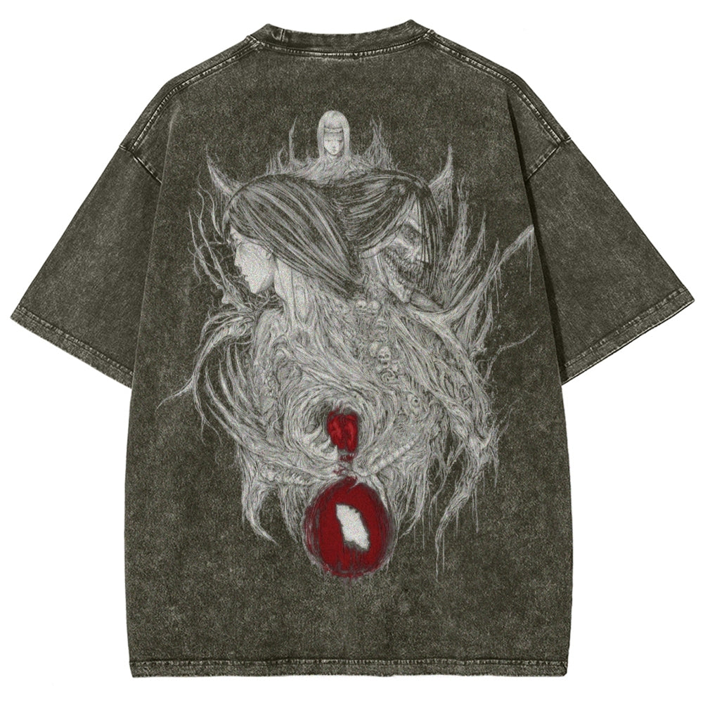 Attack On Titan Unisex Fit Washed T-Shirt 2503000078