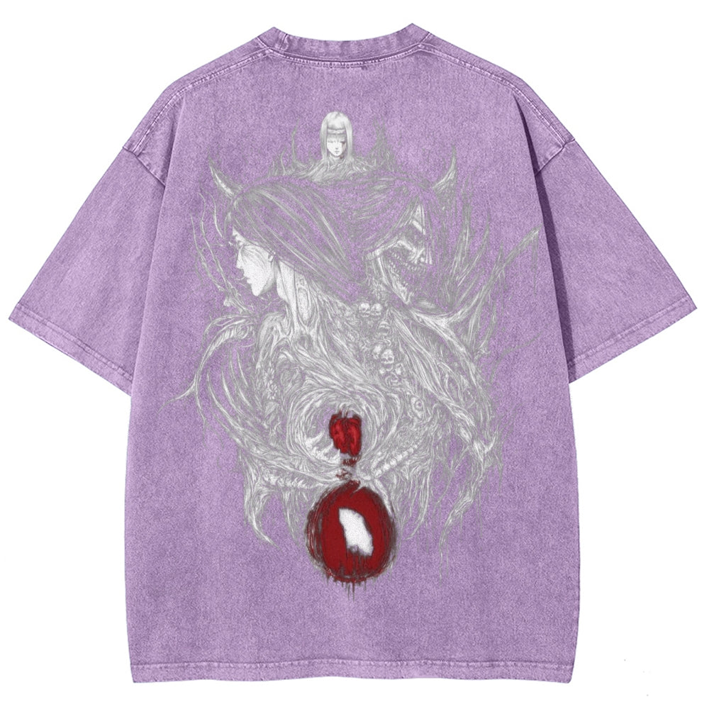 Attack On Titan Unisex Fit Washed T-Shirt 2503000078