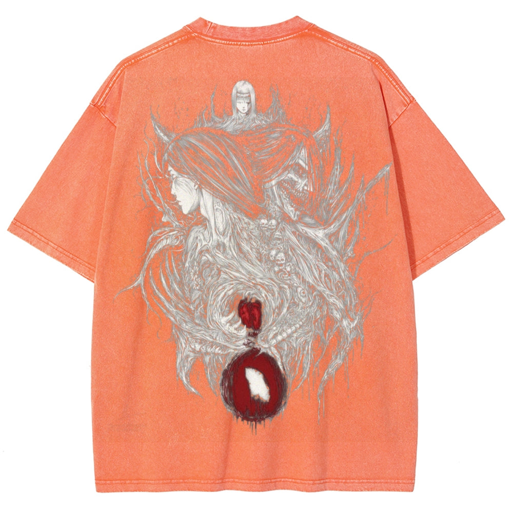 Attack On Titan Unisex Fit Washed T-Shirt 2503000078