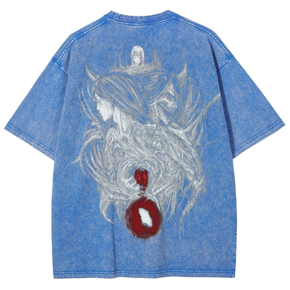 Attack On Titan Unisex Fit Washed T-Shirt 2503000078