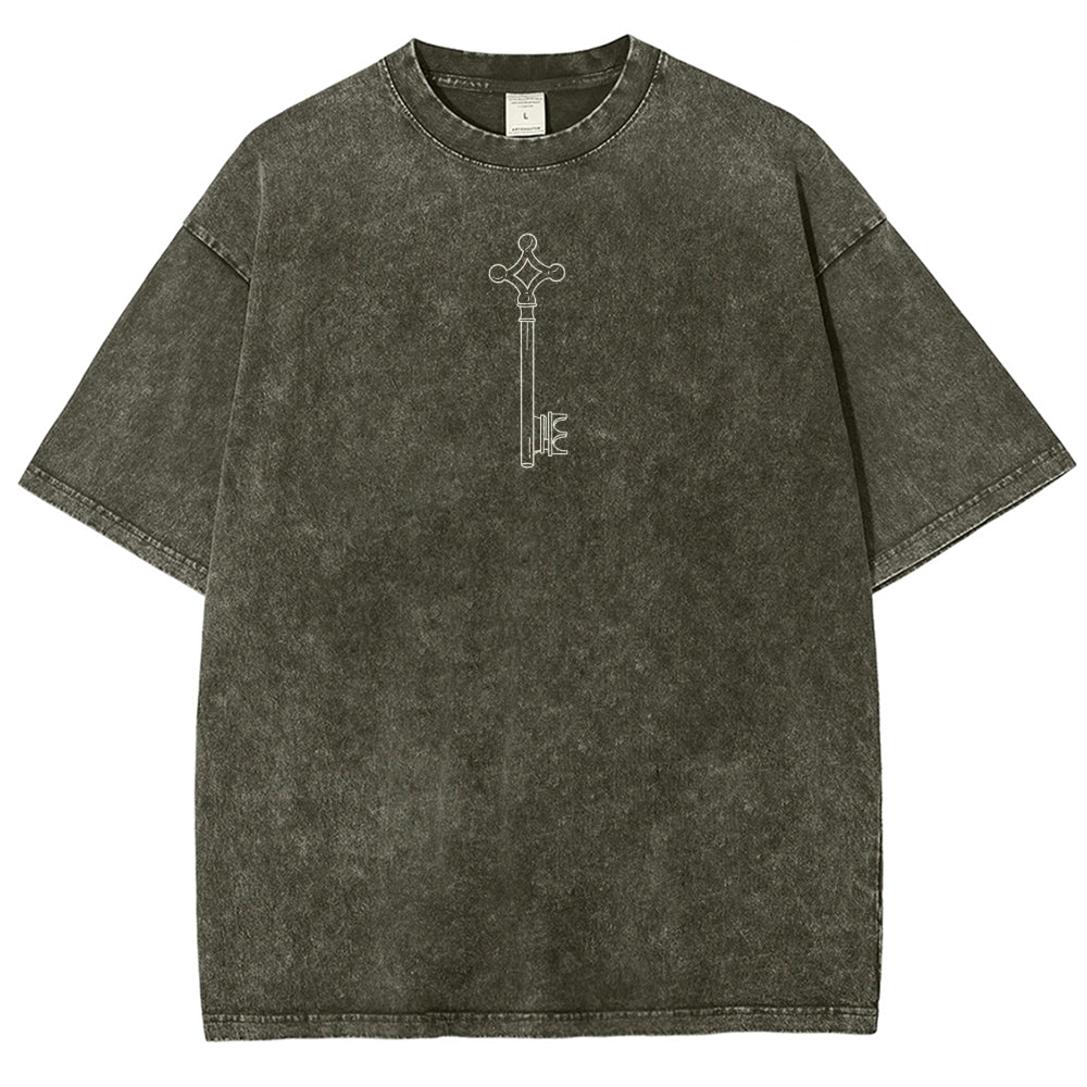 Attack On Titan Unisex Fit Washed T-Shirt 2503000106