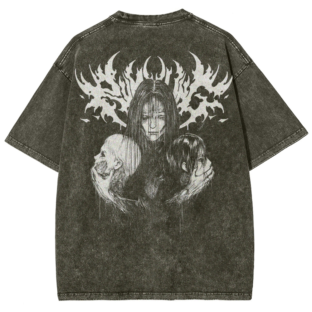 Attack On Titan Unisex Fit Washed T-Shirt 2503000106