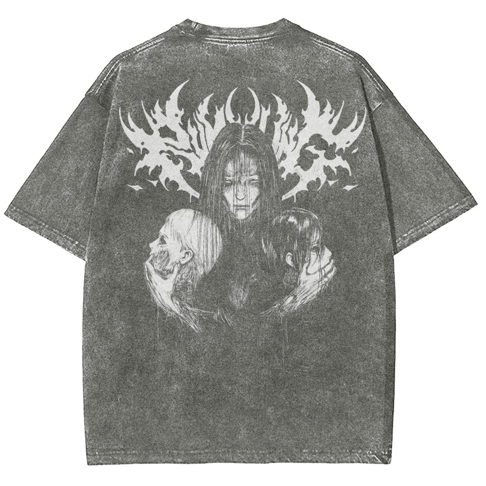 Attack On Titan Unisex Fit Washed T-Shirt 2503000106