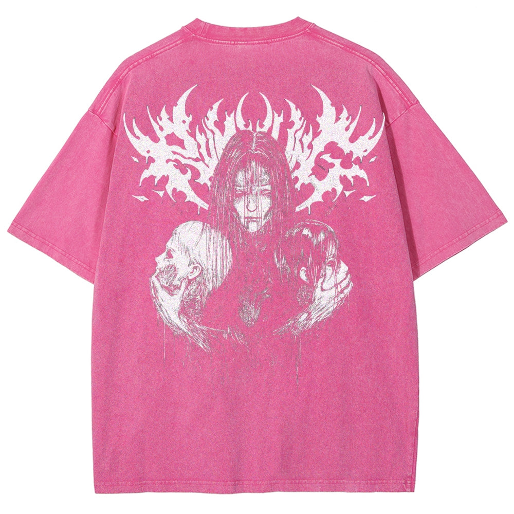 Attack On Titan Unisex Fit Washed T-Shirt 2503000106
