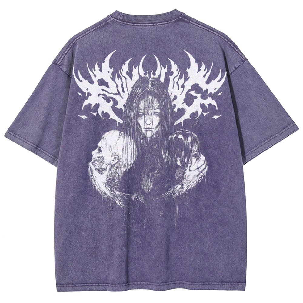 Attack On Titan Unisex Fit Washed T-Shirt 2503000106