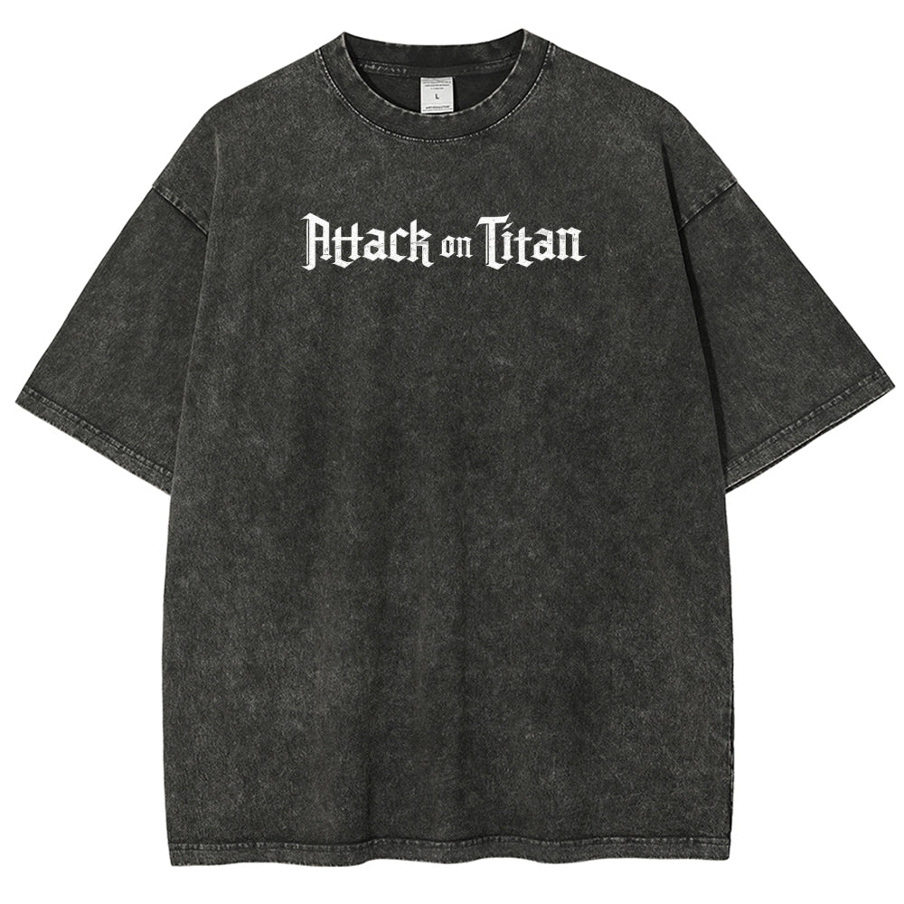 Attack On Titan Unisex Fit Washed T-Shirt 2503000111
