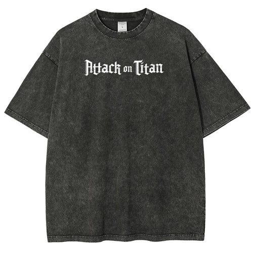 Attack On Titan Unisex Fit Washed T-Shirt 2503000111