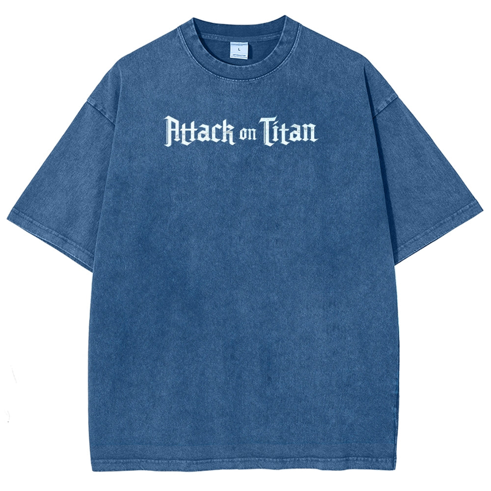 Attack On Titan Unisex Fit Washed T-Shirt 2503000111