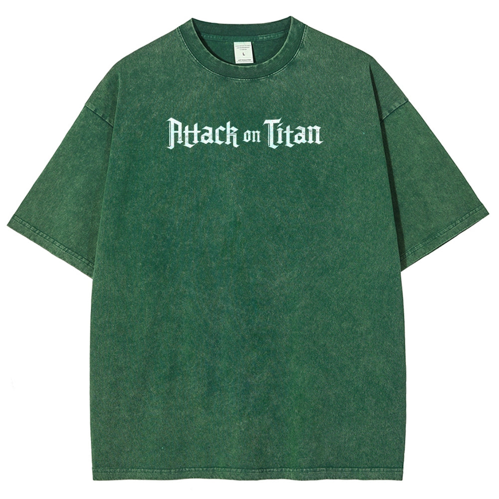 Attack On Titan Unisex Fit Washed T-Shirt 2503000111