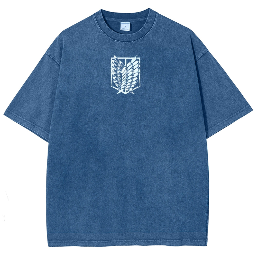 Attack On Titan Unisex Fit Washed T-Shirt 2503000118