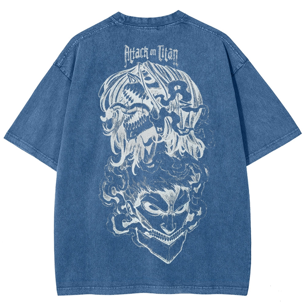 Attack On Titan Unisex Fit Washed T-Shirt 2503000118