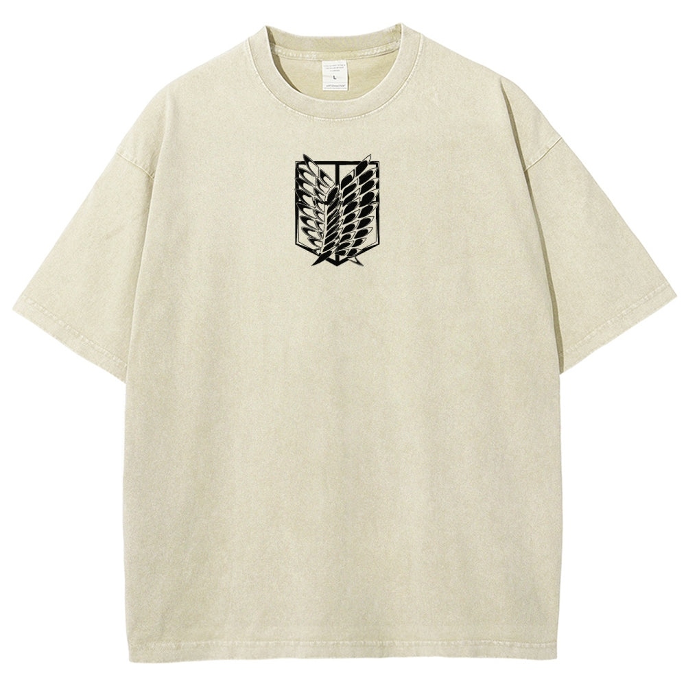 Attack On Titan Unisex Fit Washed T-Shirt 2503000118