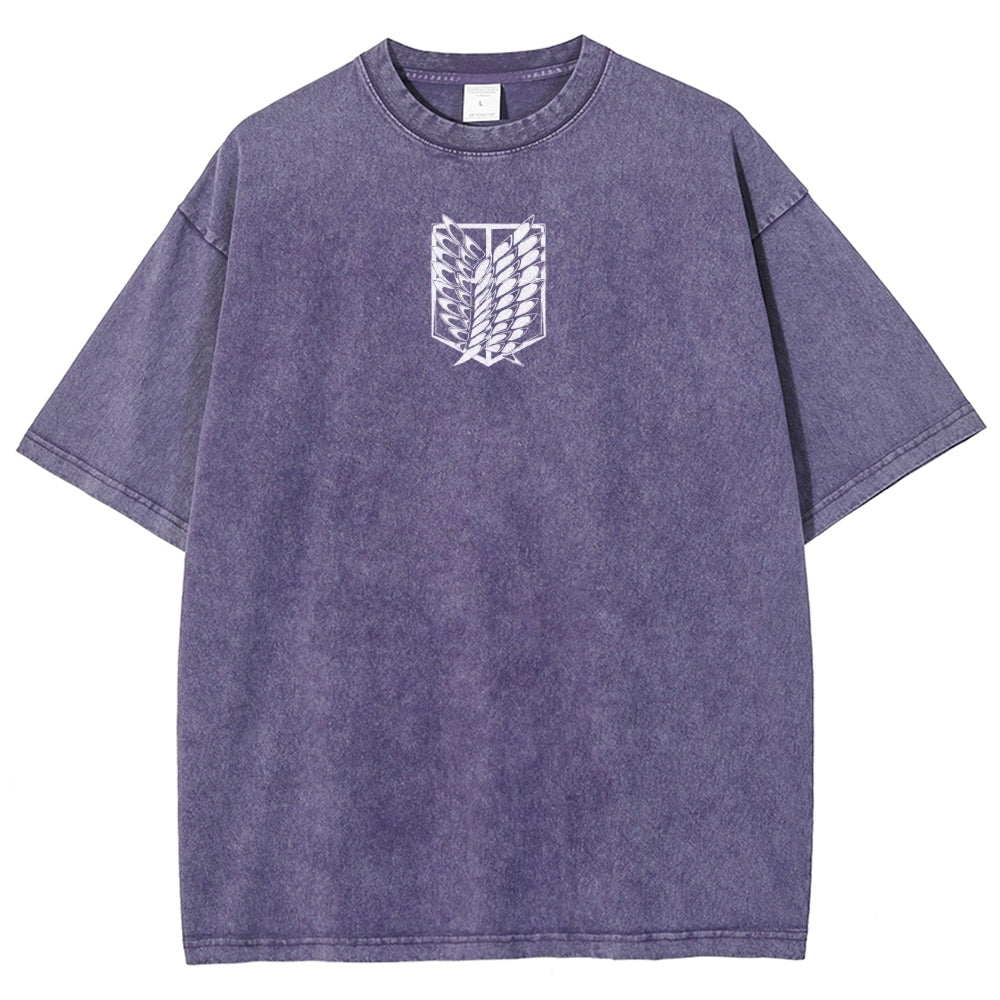 Attack On Titan Unisex Fit Washed T-Shirt 2503000118