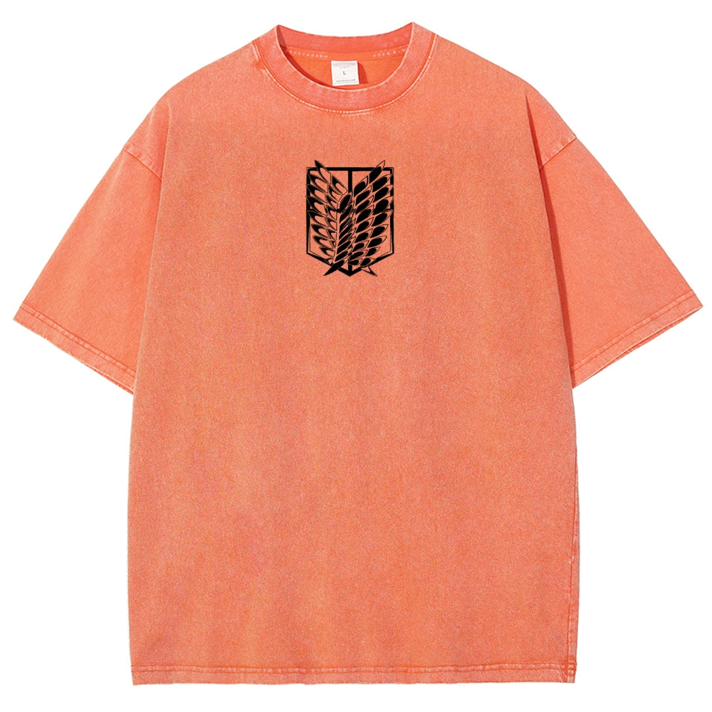 Attack On Titan Unisex Fit Washed T-Shirt 2503000118