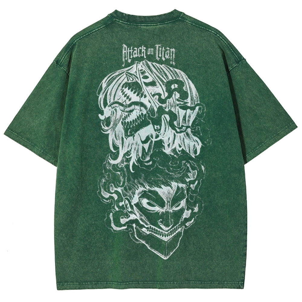 Attack On Titan Unisex Fit Washed T-Shirt 2503000118
