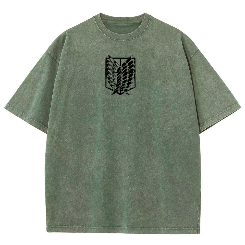 Attack On Titan Unisex Fit Washed T-Shirt 2503000118