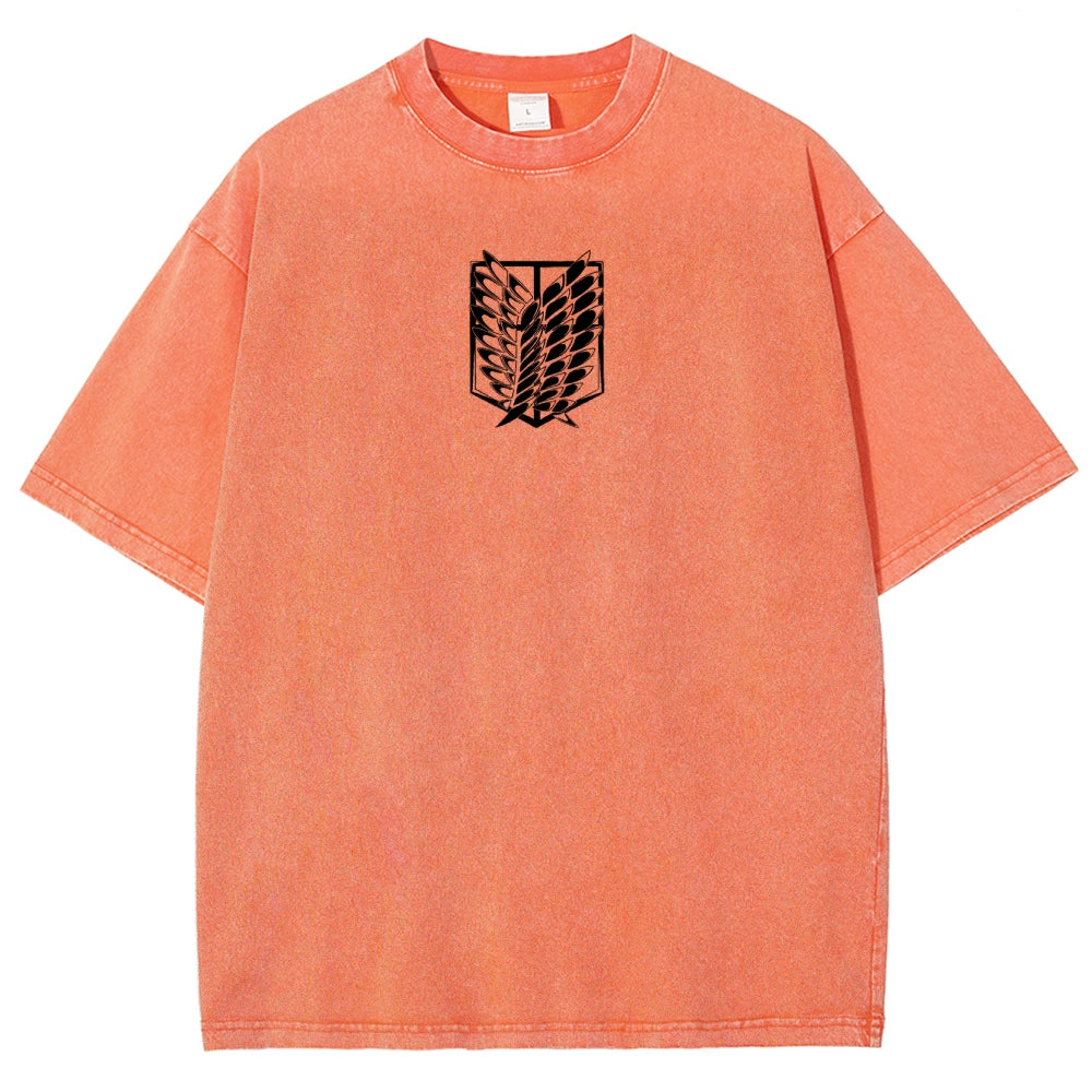 Attack On Titan Unisex Fit Washed T-Shirt 2503000122