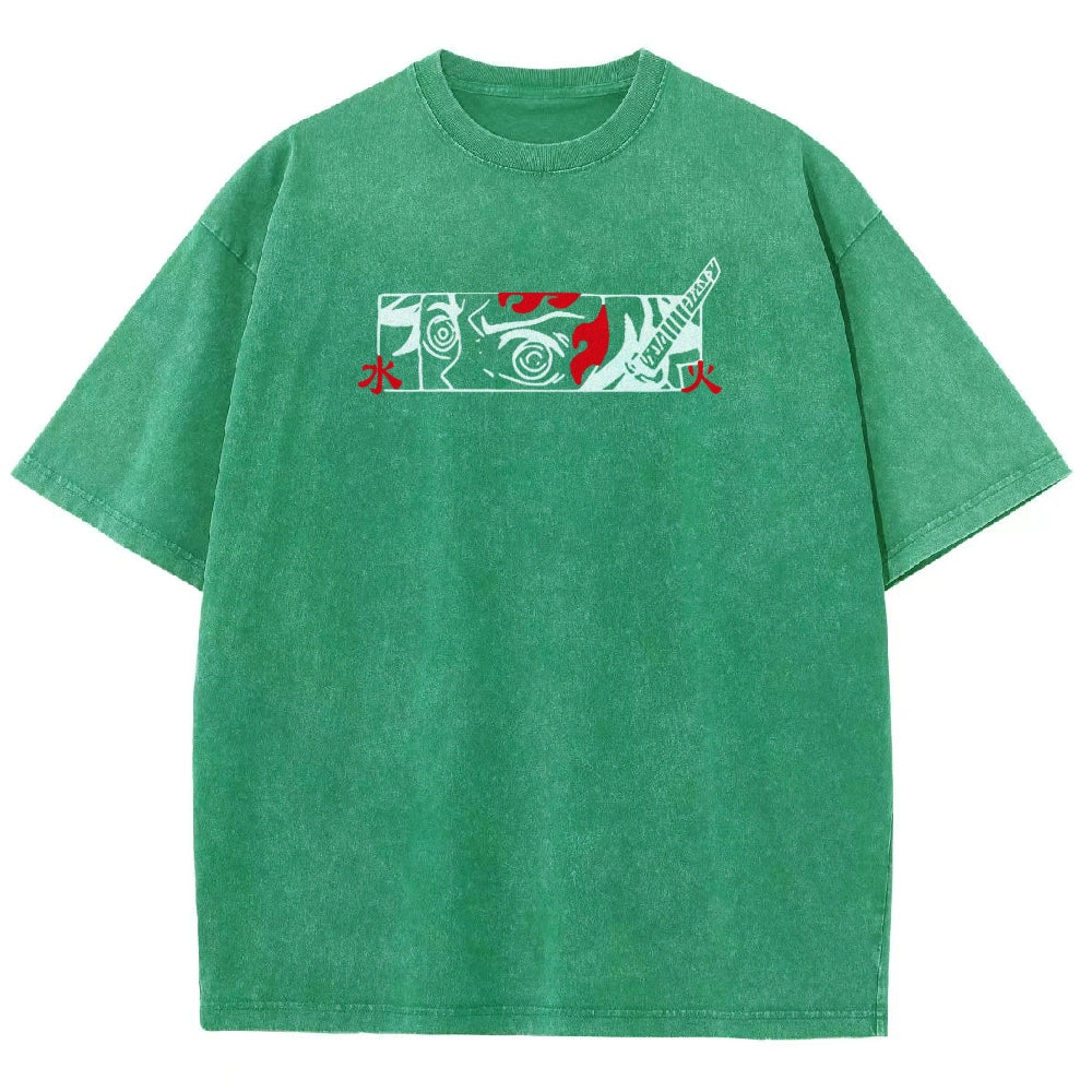Demon Slayer Tanjiro Kamado Vintage Washed T-Shirt 2503003932