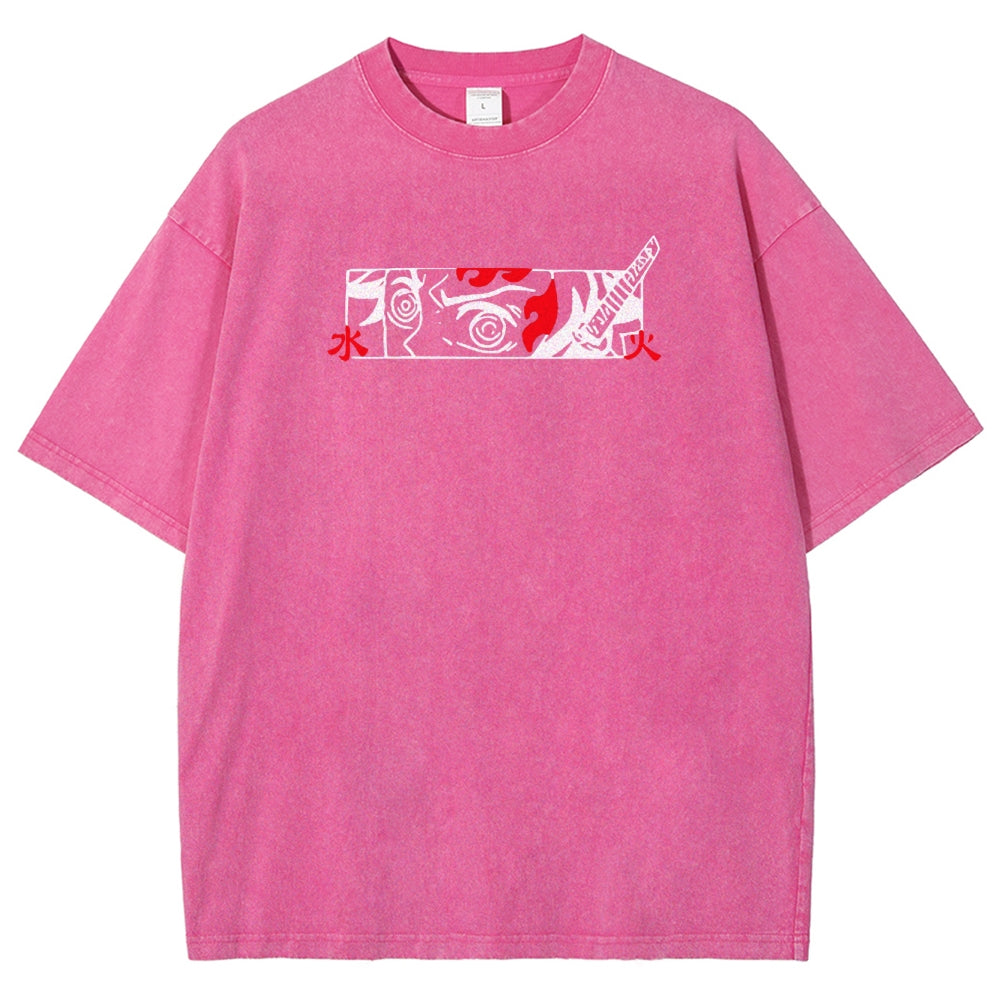 Demon Slayer Tanjiro Kamado Vintage Washed T-Shirt 2503003932