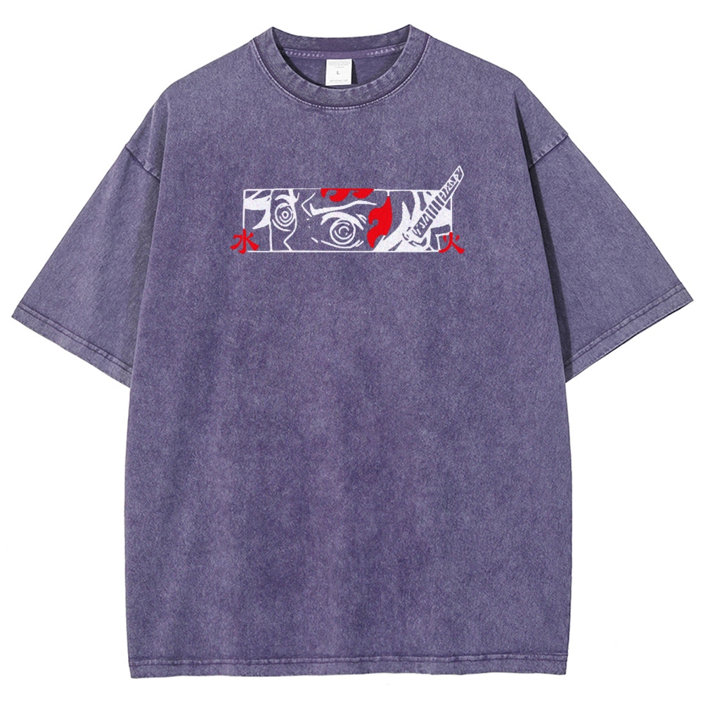 Demon Slayer Tanjiro Kamado Vintage Washed T-Shirt 2503003932