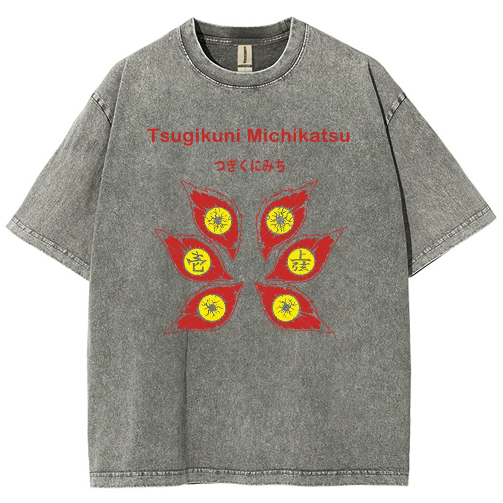 Demon Slayer Unisex Fit Washed T-Shirt 2503005375