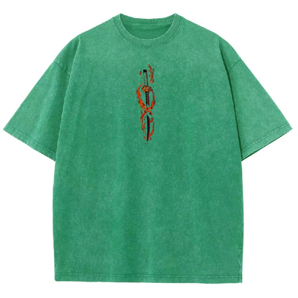 Demon Slayer Unisex Fit Washed T-Shirt 2503005405