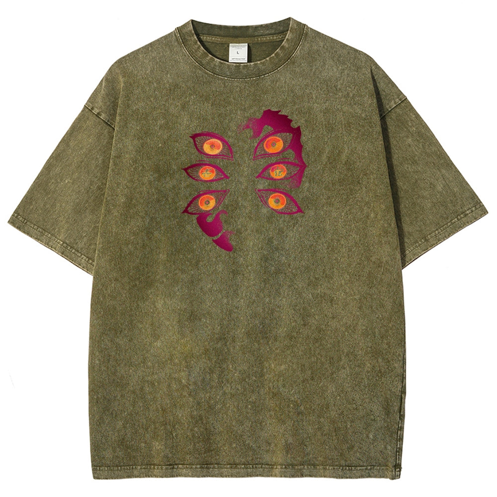 Demon Slayer Unisex Fit Washed T-Shirt 2503005412