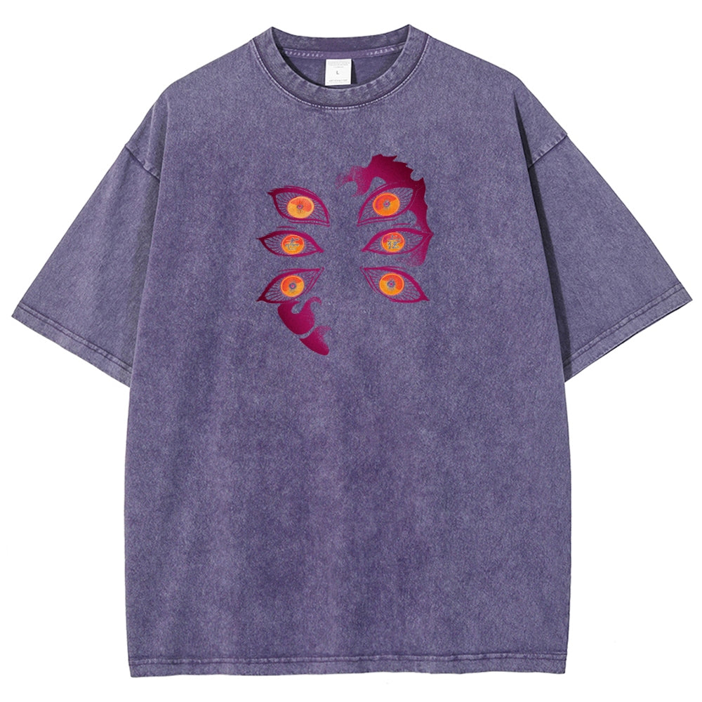 Demon Slayer Unisex Fit Washed T-Shirt 2503005412