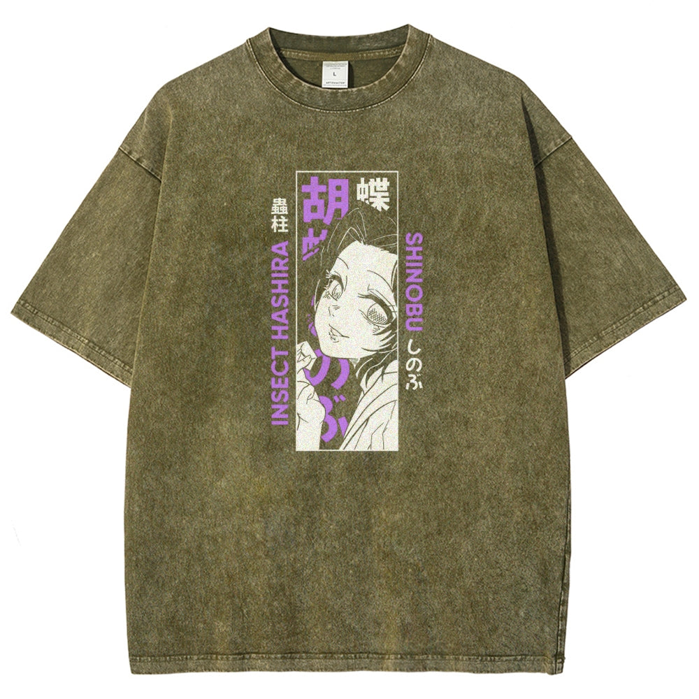 Demon Slayer Unisex Fit Washed T-Shirt 2503005417