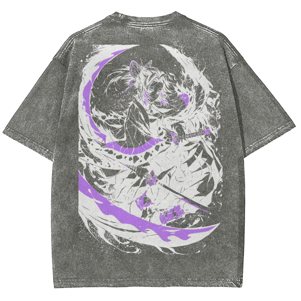 Demon Slayer Unisex Fit Washed T-Shirt 2503005417