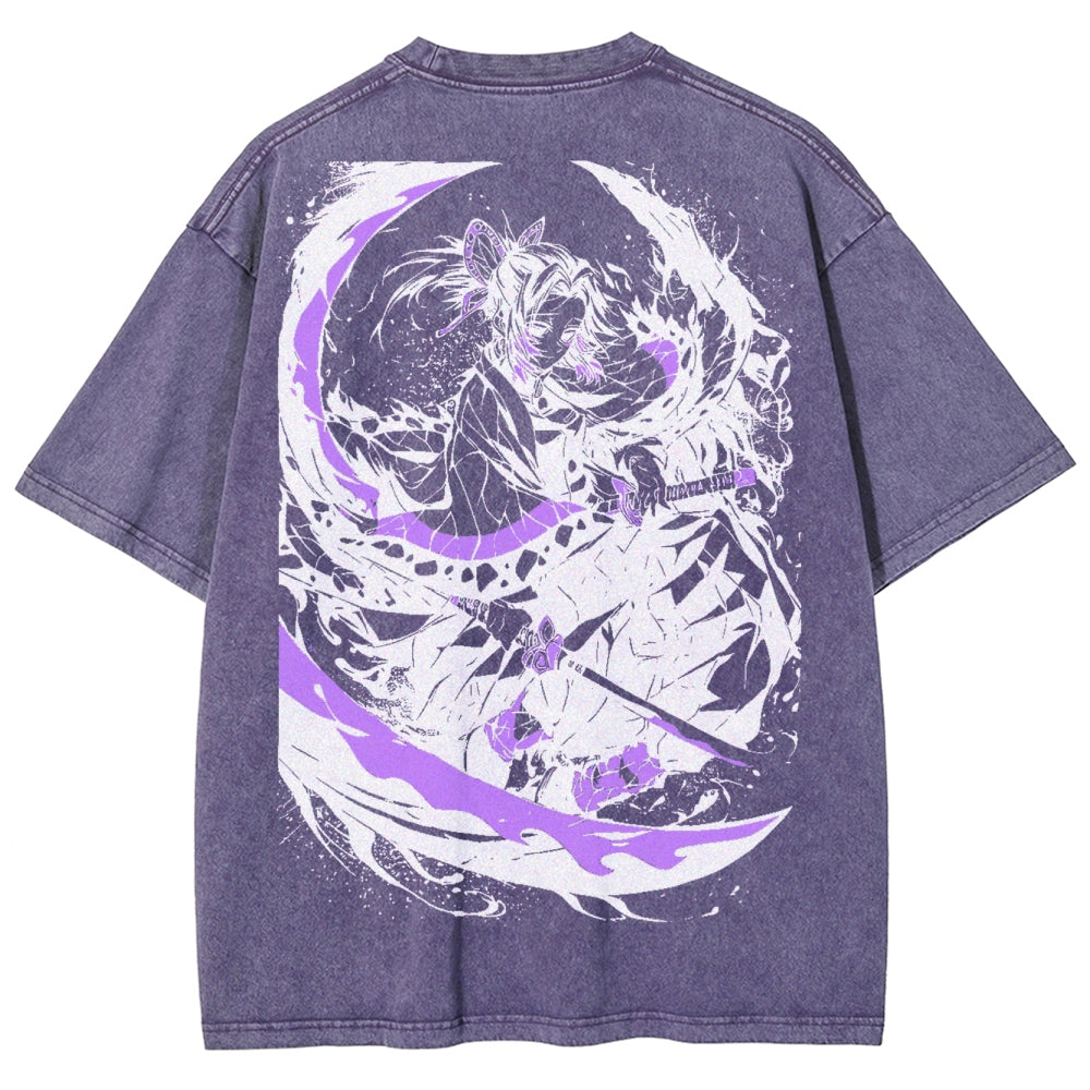 Demon Slayer Unisex Fit Washed T-Shirt 2503005417