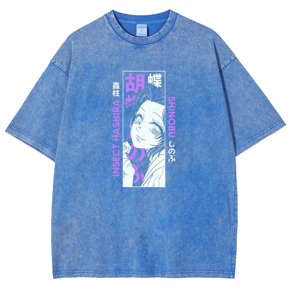 Demon Slayer Unisex Fit Washed T-Shirt 2503005417